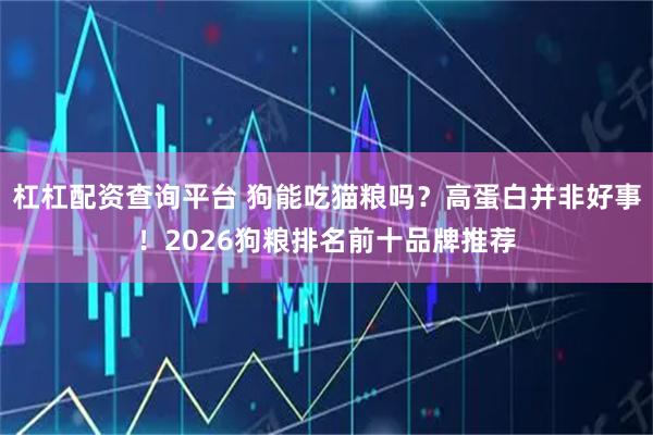 杠杠配资查询平台 狗能吃猫粮吗？高蛋白并非好事！2026狗粮排名前十品牌推荐